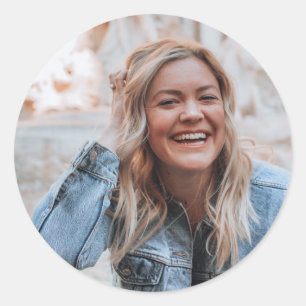 Sticker Rond Photo personnalisée