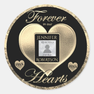 Sticker Rond Photo personnalisée en Porte - clé de mémoire d'am