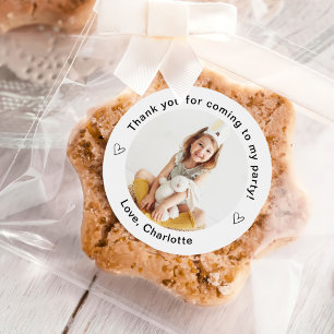 Sticker Rond Photo personnalisée simple classique