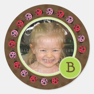 Sticker Rond PHOTO SEAL :: coccinelle cercle 2