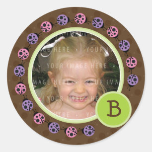 Sticker Rond PHOTO SEAL :: coccinelle cercle 4