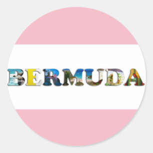 Sticker Rond Photo tropicale de voyage de plage des Bermudes