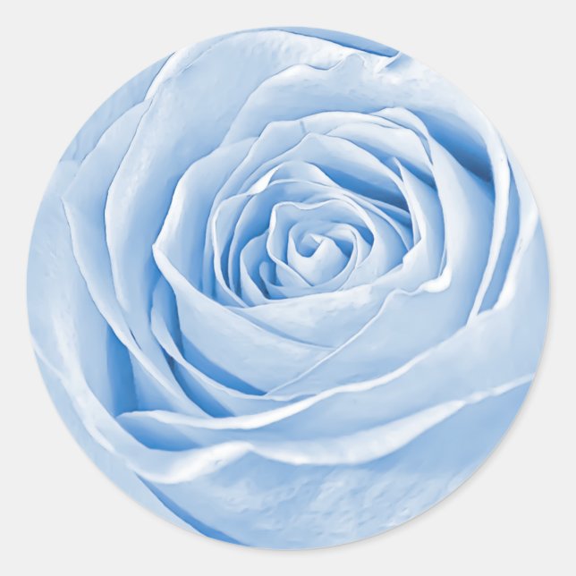 Sticker Rond Photographie Abstraite d'un Rose bleu clair (Devant)