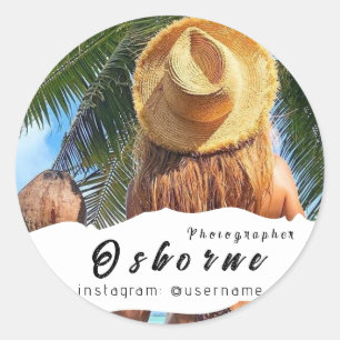Sticker Rond Photographie moderne minimaliste simple photo