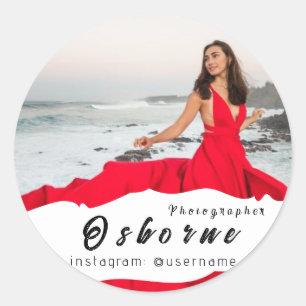 Sticker Rond Photographie Moderne Minimaliste Simple Photo