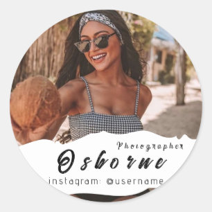 Sticker Rond Photographie Moderne Simple Minimaliste
