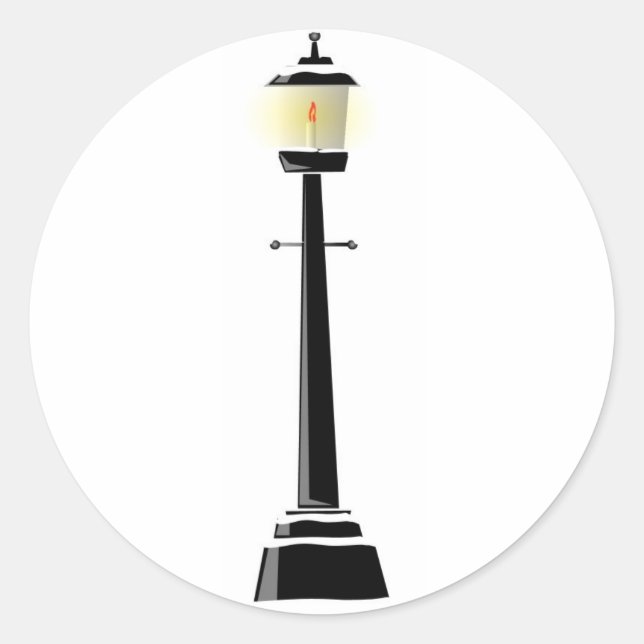 Sticker Rond Photos de vacances (Devant)