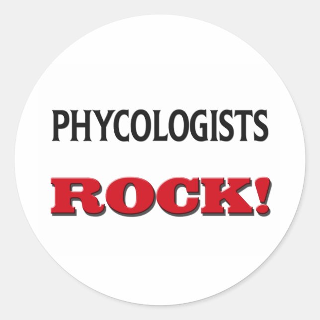 Sticker Rond Phycologistes Rock (Devant)