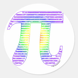 Sticker Rond Pi #1 d'Evan