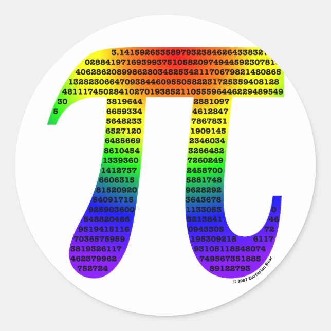 Sticker Rond Pi #2 d'Evan (Devant)