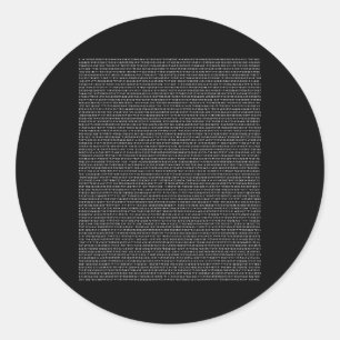 Sticker Rond Pi 5000 Chiffres Pi Jour Enseignant Mathématicien