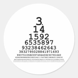 Sticker Rond Pi Chart — Cadeaux mathématiques et t-shirts
