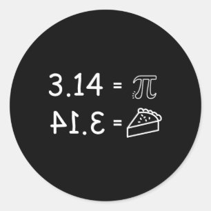 Sticker Rond Pi Conspiration Pie Fun Pi Day Math