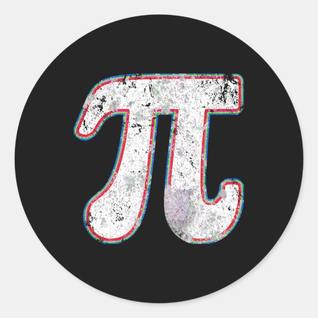 Sticker Rond Pi Day 2025 Retro Vintage Math Enseignante Femmes  (Devant)