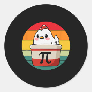 Sticker Rond Pi Day Picken Pot Pie Math Professeur de sciences
