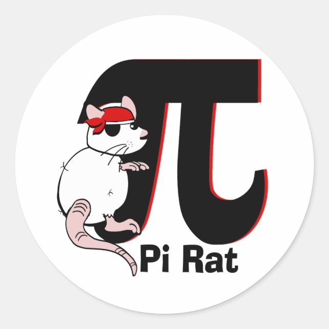 Sticker Rond Pi Day/ Pirate (Devant)