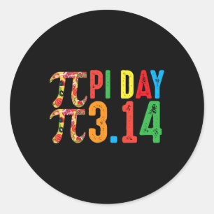 Sticker Rond Pi Math Science Stem Don 3.14 Pi Jour 2