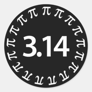 Sticker Rond Pi Number