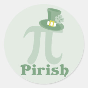 Sticker Rond "Pi-rish"