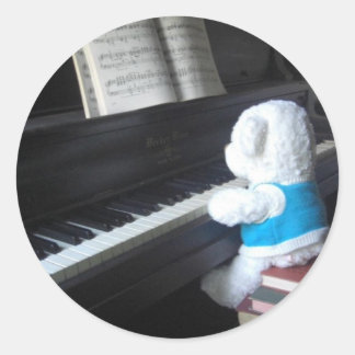 Sticker Rond Piano