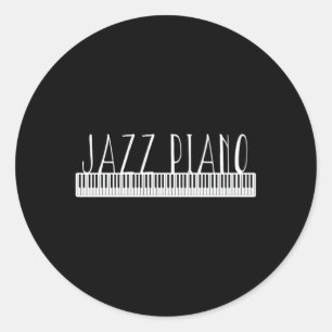Sticker Rond Piano jazz