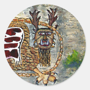 Sticker Rond Piasa Bird Native American Legend Classic Round St