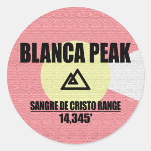 Sticker Rond Pic Blanca