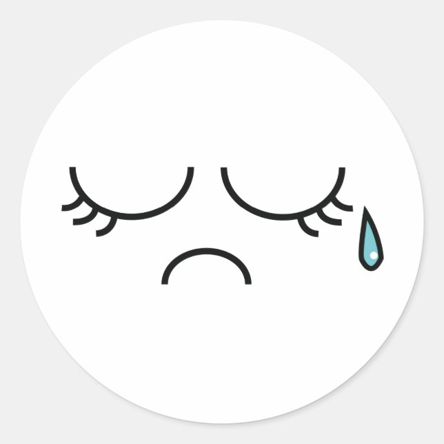 Sticker Rond Picadilly bleu (Devant)