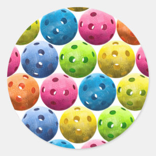 Sticker Rond Pickleball