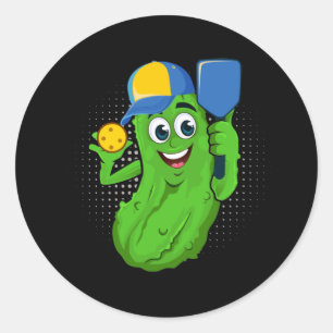 Sticker Rond Pickleball attraper votre pagaie