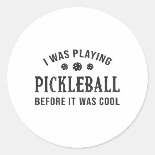 Sticker Rond Pickleball Dink Je Jouais Pickleball Don
