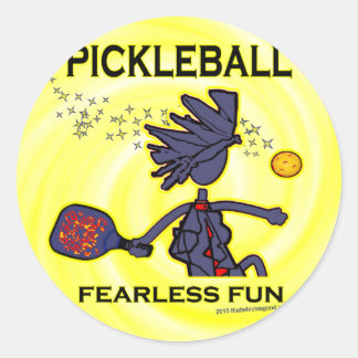 Sticker Rond Pickleball Fearless