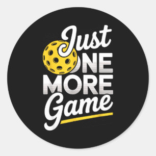 Sticker Rond Pickleball juste un jeu de paddleball sports