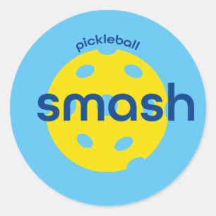 Sticker Rond Pickleball-Smash
