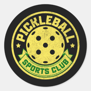 Sticker Rond Pickleball Sports Club Pickleball dit