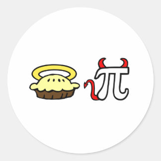 Sticker Rond Pie Angel & Devil Pi