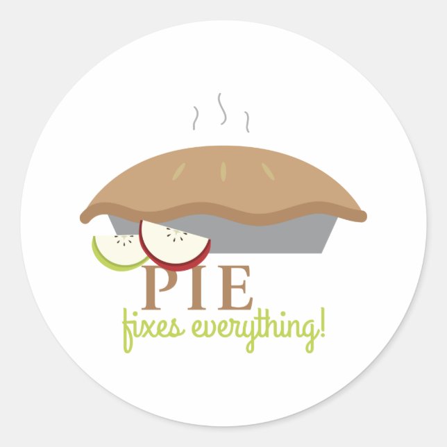 Sticker Rond Pie Fixe tout (Devant)