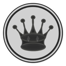 Pièce d'échecs de la reine noire