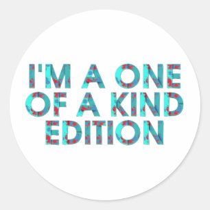 Sticker Rond PIÈCE EN T une d'une édition aimable