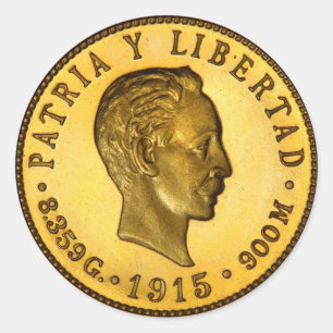 Sticker Rond Pièce Jose Marti (1915)