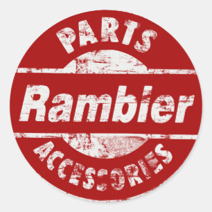 STICKER ROND PIÈCES DE RAMBLER DÉTRUIT
