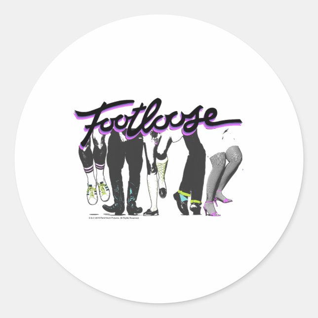 Sticker Rond Pied Dancing Titre du titre Logo (Devant)