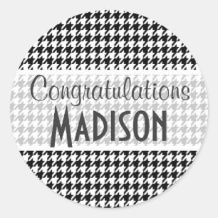 Sticker Rond Pied noir