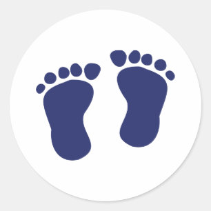 Sticker Rond Pieds - Bébé