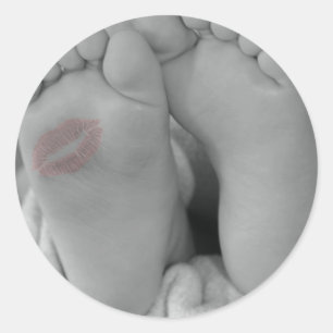 Sticker Rond Pieds bébé