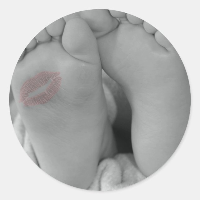 Sticker Rond Pieds bébé (Devant)