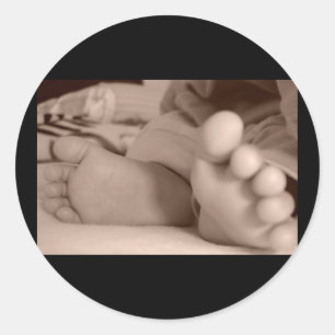 Sticker Rond Pieds minuscules