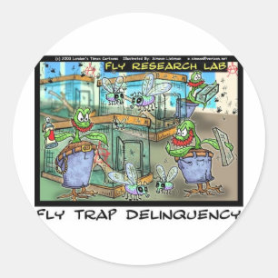 Sticker Rond Piège Vénus Délinquance Drôle Cadeaux Rick Londres