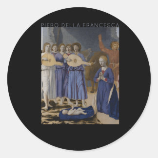 Sticker Rond Piero Della Francesca La Nativité Pour