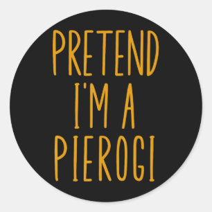 Sticker Rond Pierogi Polska Pologne Drôle Nourriture Dumpling H